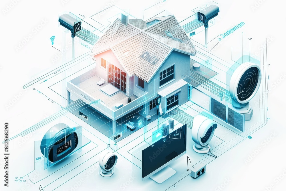 Poster employ resistant alarms in your home's security interface, integrating weatherproof and networked au