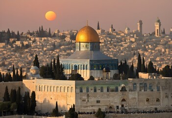 A view of the Dome of the Rock in Jerusalem