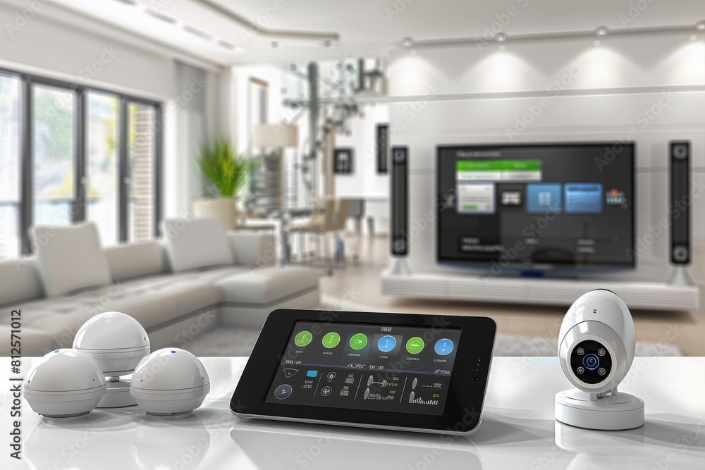 Aufkleber integrate videotelephony with smart cctv at home, utilizing modern security integration for seamless