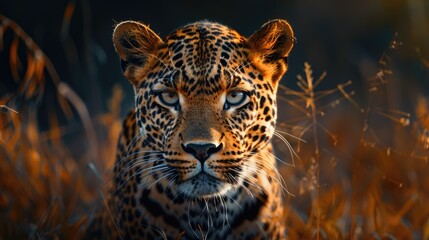 Close Up Of leopard in Tanzania Generative AI