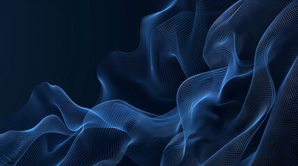 Obraz premium Technology style wavy background design