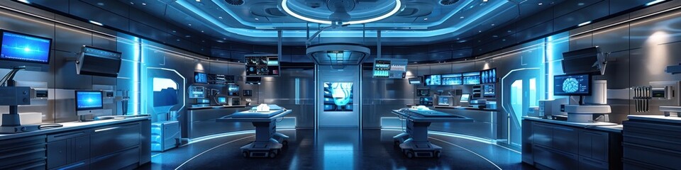 Cutting Edge Operating Room Showcases Advanced Medical Technology and Robotic Surgical Systems for