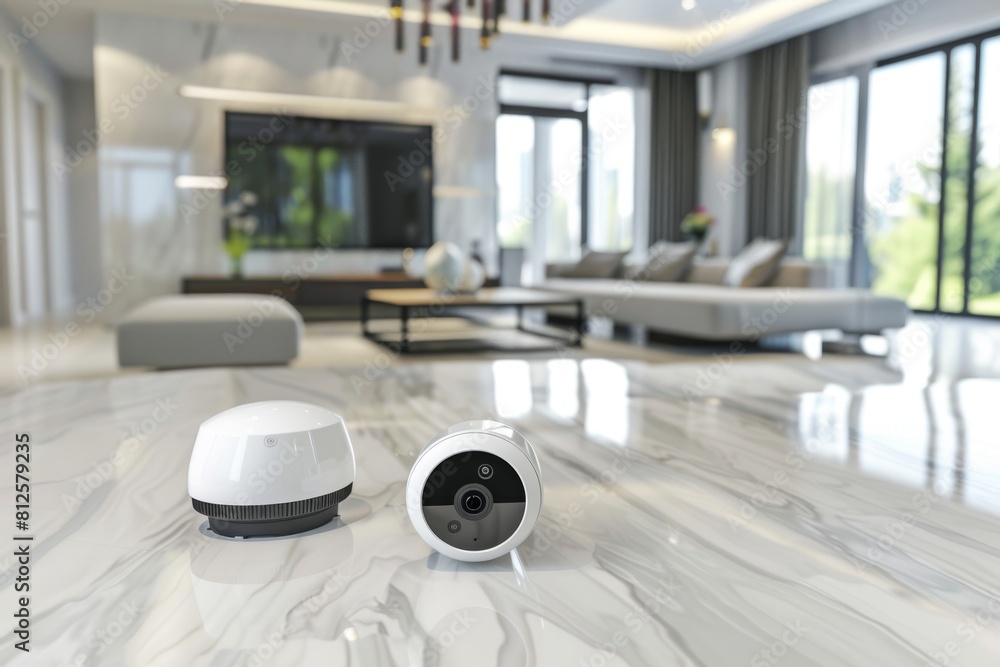 Poster utilize camcorder technology for mobile security in your home, enhancing protection with wireless ne