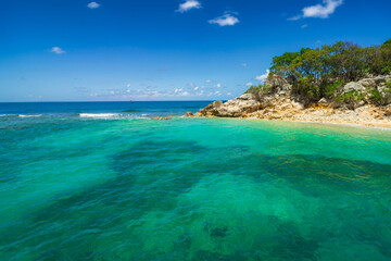 Naklejka premium Labadee beach, Haiti, Caribbean Sea