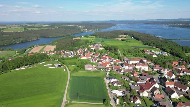 Fr&auml;nkisches Seenland mit Brombachsee und Igelsbachsee bei Absberg
