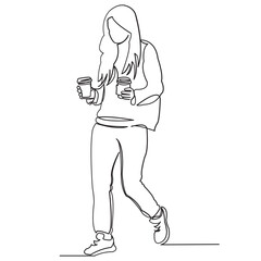 girl with coffee