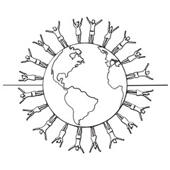 people around the globe