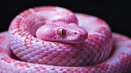 Fototapeta premium Pink snake fake innocence full view