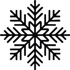 snowflakes thin line icon. simple snowflake, for report, presentation, diagram, web design. ice symbol