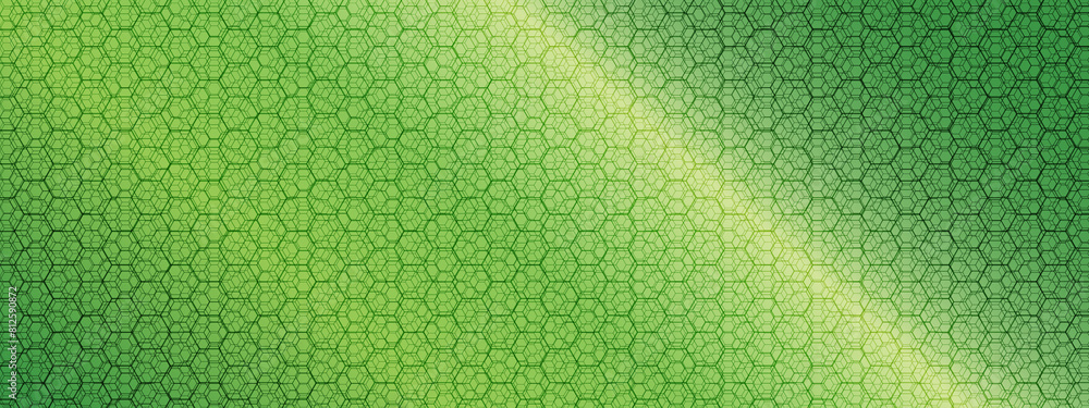 Poster geometric minimal background with abstract linear hexagons grid