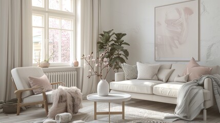 Timeless White Living Room with Elegant Decor for Classic Home Styling