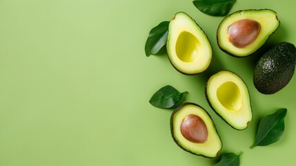 Amazing looking avocado on a White background. Stock photo