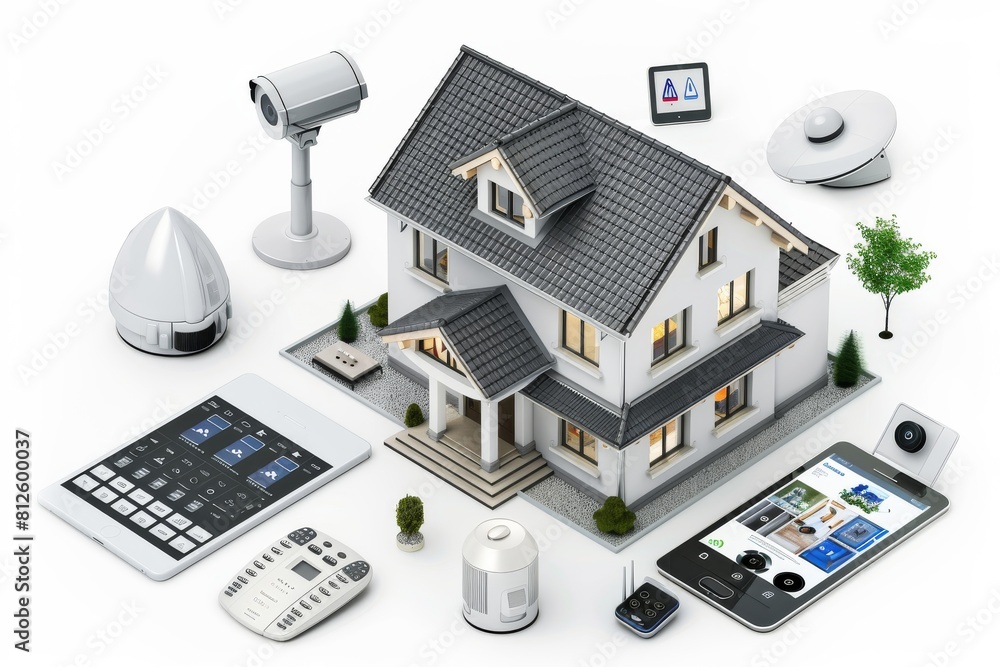Poster explore different video setups in your secure, self-managed home security system using cctv and smar