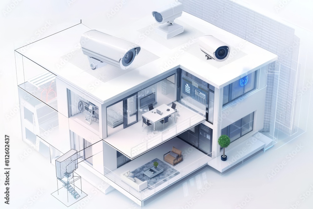 Poster enhance your home security with a cctv system that educates through video and manages different alar