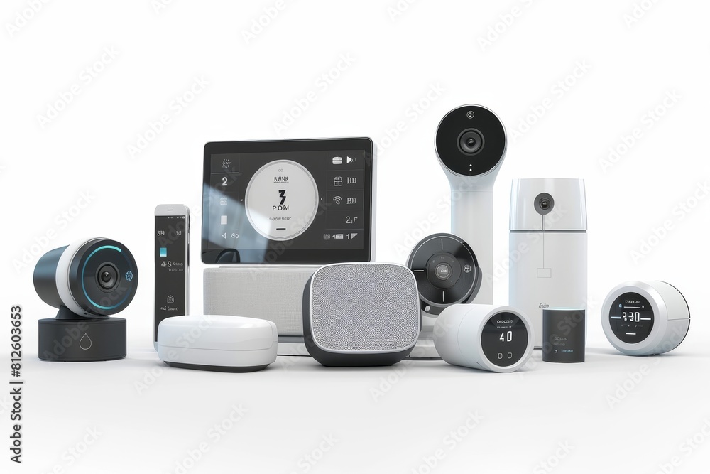 Poster manage a cctv system in your home to control different alarms, using video to educate about secure a