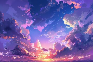  A hazy mountain range featuring trees and vegetation in the foreground and a rose-tinted sky above. Beautiful simple AI generated image in 4K, unique.