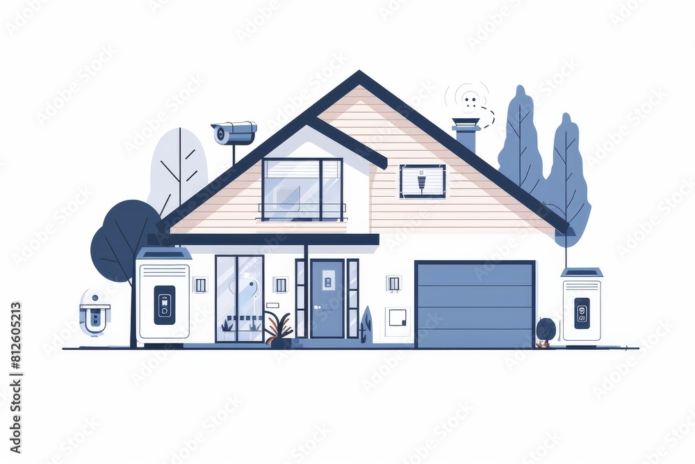 Poster enhance your home's security with a cctv system that uses video to educate on different alarms and s