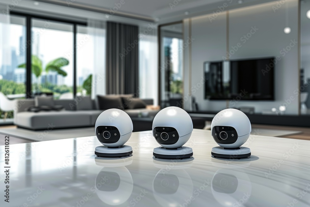 Poster implement automated home lighting to manage and control temperature alarms and surveillance in indus