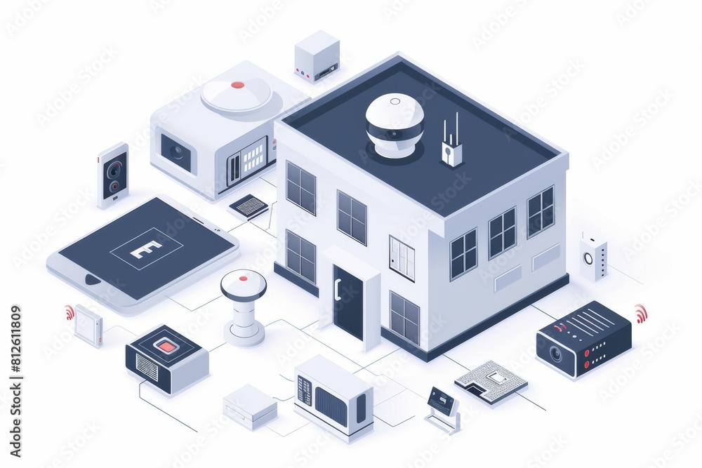 Poster manage industrial security and protection using automated home lighting to control temperature alarm