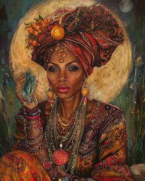 Erzulie Freda Veve - A Haitian Voodoo Goddess Symbol for Magic and Spell Casting in New Orleans