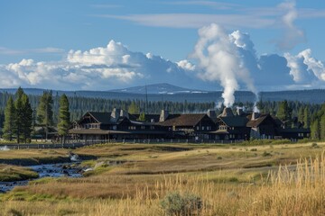 Experience Nature's Best at Old Faithful Inn: A Geothermal Hotel in the Heart of National Parks