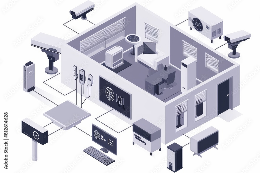Poster advanced digital recording and camera technology safeguard home surveillance operations and secure c