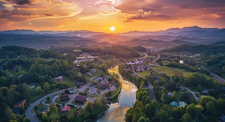Discovering the Charm of Sevierville and Pigeon Forge: A Drone's Eye View of Tennessee's Historic