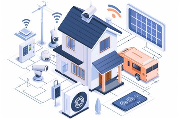 Advanced digital surveillance and recording cameras ensure secure communication is safeguarded in home settings.