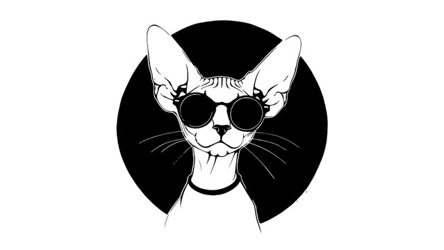 recommend clip art: Sphynx Cat SVG Funny Sphynx Cat Vector Clipart Sphynx Cat Logo Sphynx Cat