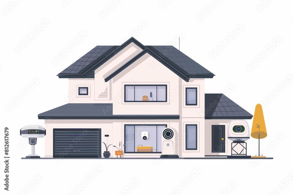 Poster advanced digital cameras in home surveillance record secure communication, utilizing technology to s