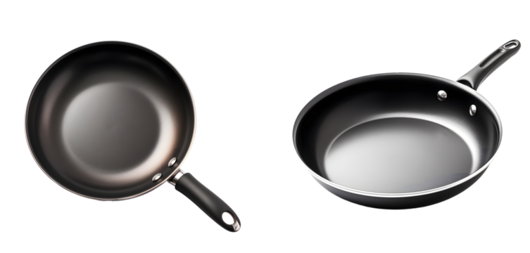 frying pan isolated on white background