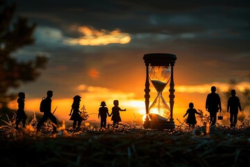 Sands of Time: Symbolizing Aging with an Hourglass Image