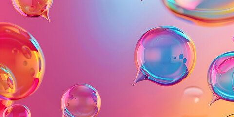 Colorful bubbles background abstract illustration with color liquid in water colorful bubbles vivid blurred cool colorful background with bubble.