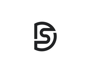Creative Letter DS Logo Design template