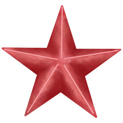 Obraz premium Watercolor painting of stars for decorating Independence Day celebrations.