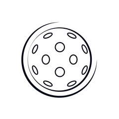 floorball ball symbol logo concept icon illustration