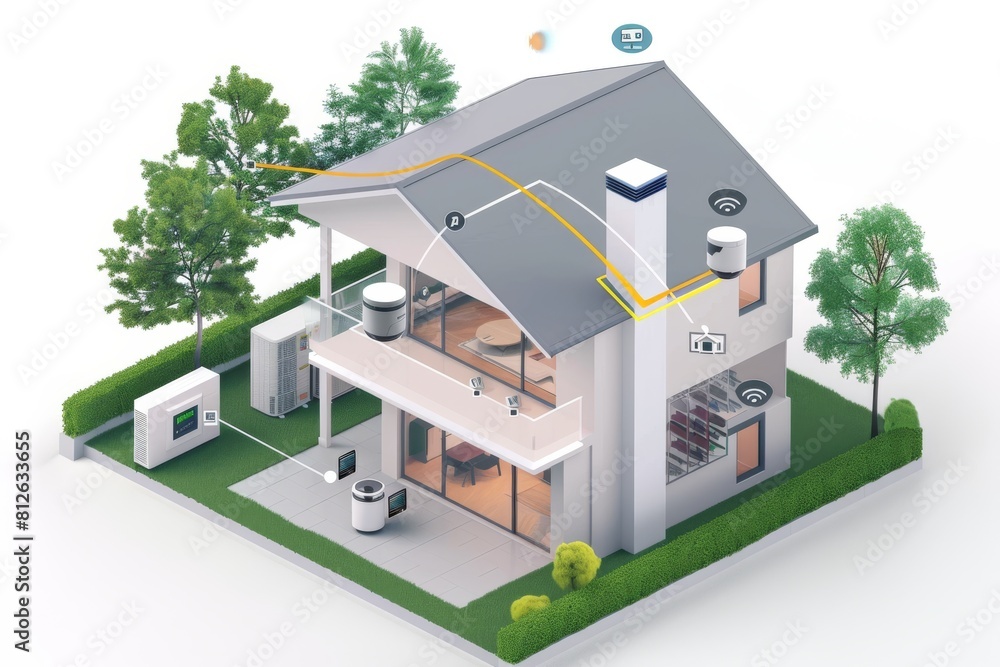 Poster smart home cameras safeguard seniors by using ai security updates, protective machine learning, and 