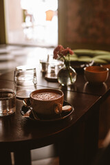 cup of coffee with chocolate