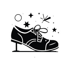 Adobe Illustrator ASimple black vector boots icon isolated on whitertwork