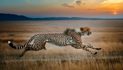 The swift cheetah raced across the open plain, a blur of speed, a graceful reign, a marvel of nature's wonder and gain.