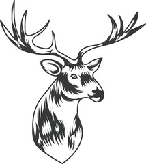 Deer Head Vector Art
