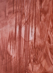 Brązowe, pomarańczowe tło malowane farbą i pędzlem, obraz abstrakcyjny 