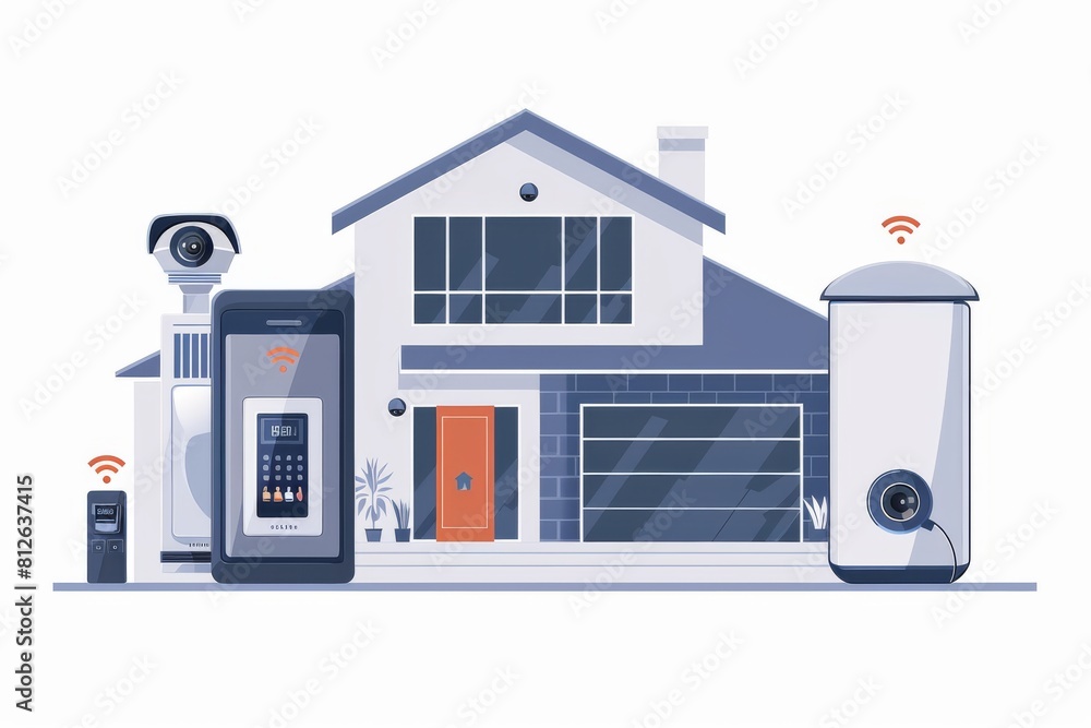 Poster networking smart home cameras with ai updates and machine learning protect seniors by safeguarding w