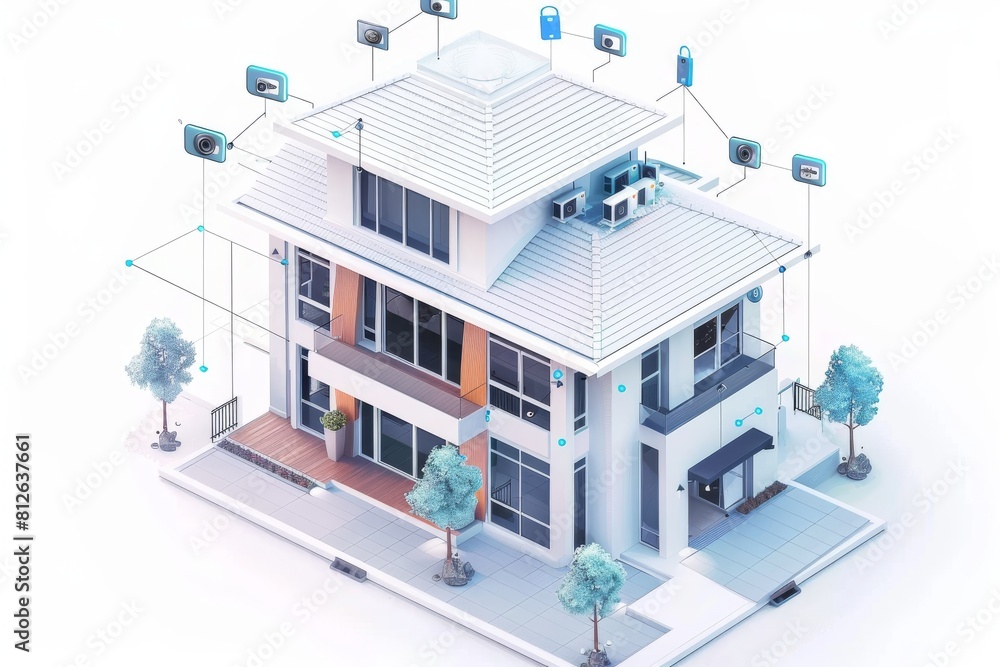 Poster ai security updates safeguard seniors in smart homes through cameras that network sensors and utiliz