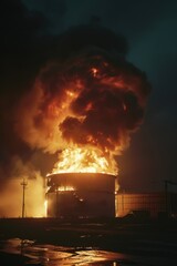 A mesmerizing image of a fire burning in mid-air, suitable for various design projects
