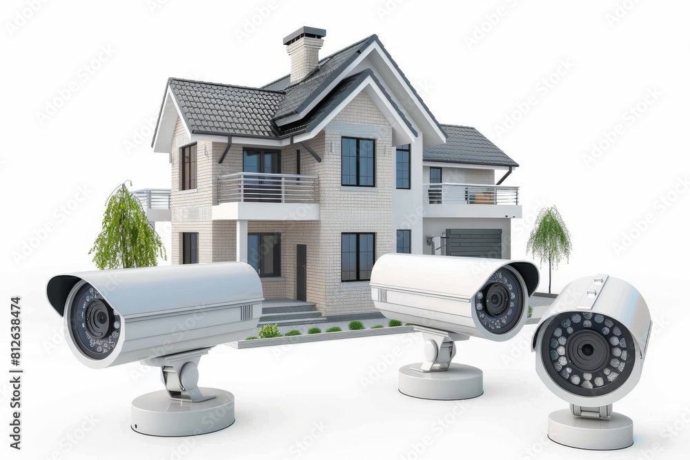 Poster smart home cameras use ai security and machine learning to safeguard seniors, networking updates and
