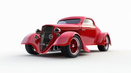 Naklejka premium 3d car on white background