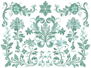 seamless floral pattern with flowers
