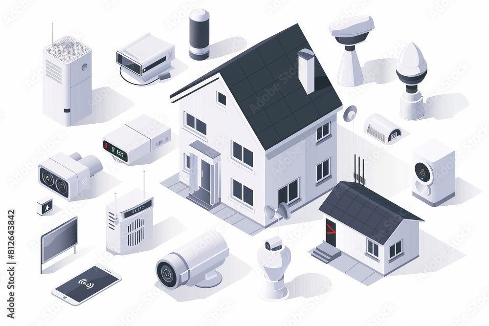 Poster protective monitoring through smart security cameras employs modern technology for remote network au