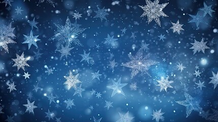Winter background with snowflakes. Christmas and New Year concept